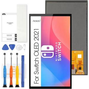 OLED Screen for Nintendo Switch OLED 2021 Screen Replacement for Switch OLED 2021 LCD Display, Black