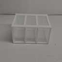 Gonice Small White 2 Drawer Organizer, Desktop Plastic Drawer Storage Organizer for Home, Office