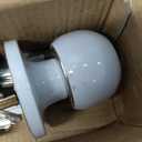 uxcell Privacy Door Knob, Round Shape Door Knobs, Zinc Alloy Door Knob, Modern Design Door Hardware, Interior/Exterior Door Knob for Bedroom and Bathroom, Easy Installation, White (40mm-60mm)