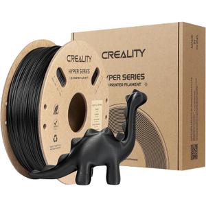 Creality PLA Carbon Fiber Filament 1.75mm-Halloween Gifts, Hyper PLA-CF 3D Printer Filament with Matte Finish for 50-300mm/s High-Speed Printing, Dimensional Accuracy +/-0.03mm (Black)