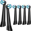 iO Replacement Heads Compatible with Oral B iO, Compatible with Oral B iO 3 4 5 6 7 8 9 10 Series Electric Toothbrush Heads,Medium-Hard Bristles for a Deep-Clean Sensation & Lasting Freshness,Black