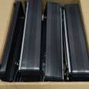 SPACEKEEPER Slim Rolling Storage Cart 4 Tier Bathroom Organizer Cart Mobile Shelving Unit Slide Out Utility Cart for Kitchen, Bathroom, Makeup, Craft, Laundry Narrow Places, Black