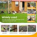 16in x 10ft Hardware Cloth 1/8 inch 27Ga Hot Dipped Galvanized After Welding, Chicken Coop Wire Fence, Welded Metal Fencing Roll Mesh for Bee Screen Garden Plant Poultry Animal Netting Cage (Blue, M)