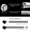 FRESH SPEED 4-Inch Backdraft Damper Shutter Inline Spring Loaded for Dryer Duct