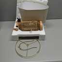 OYEARS 21" Boho Table Lamp for Living Room, Bedside Lamp for Nightstands, Rattan Lamp for Bedroom, Farmhouse Table Lamp for Room Decor, End Table, Retro, Brown, 1 Pack