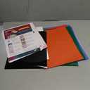 Heat Transfer Vinyl Bundle- 42 Pack 12"x10" Iron On Vinyl Sheets for Cricut/Silhouette with 13 Vibrant Colors/Premium Glossy Finish/Easy Weed & Cut (42 Sheets, colorful)