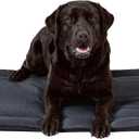 Cybarmour Chew Proof Dog Crate Pad - Outdoor Indestructible Dog Bed - Tough - Potable - Machine Washable - Water & Dirt-Resistant - Large Breeds & Fits 42-Inch Crate - 41"x27", Black