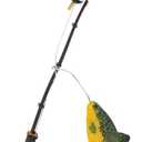 Miniature Fishing Pole with Fish for Dolls, Dioramas, Miniatures - 6.75 Inch