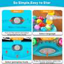 Whack Mole Game for Kids, Idea Gift for 3-12 Year Old Boys and Girls, Interactive Pounding Toy with 2 Hammers, Lights & Sounds, 3 Game Modes Educational Toy for 3 4 5 6+ Year Old Boys- Blue