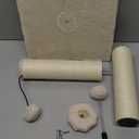 MECOOL Cat Scratching Post Premium Basics Kitten Scratcher Sisal Scratch Posts with Hanging Ball 22in for Kittens or Smaller Cats (22 inches for Kitten, Beige)