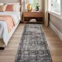 Oriental Machine Washable Rug Vintage Non-Slip Non-Shedding Rugs Farmhouse Distressed Indoor Floor Carpet, 2.5x6