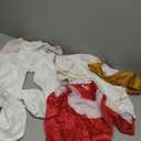 Gunaniti 3 Pcs Zombies Costume for Girls Cheerleader Uniform Top Pant Coat Outfits (6-7 Years, White), 130