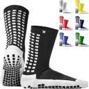 Lux Dual Grip Socks - Soccer Grip Socks for Men and Women. GripArray Performance & Comfort