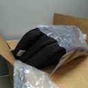 downluxe Chair Cushions for Dining Chairs, Waterproof Kitchen Chair Pads, Non-Slip Dining Seat Cushion with Ties, 17" x 16" x 2.5", Black, 6 Pack