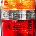 Rongxu Auto Toyota Tacoma Tail Light Assembly Compatible with 2001 2002 2003 2004, Driver Side Brake Light Rear Lamp, Replaces To 2800139 8156004060, Included the Bulb and Harness, Left