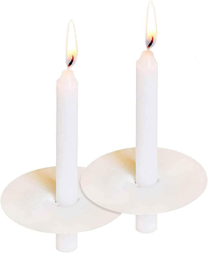 150 Packs Unscented White No Smoke ChurchCandles with Drip Protectors for Devotionalcandlelight Vigil Service.
