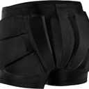 Butt Pad Shorts for Skating Snowboarding Ski Hockey, Hip Tailbone Protective Padded Shorts for Youth Child S