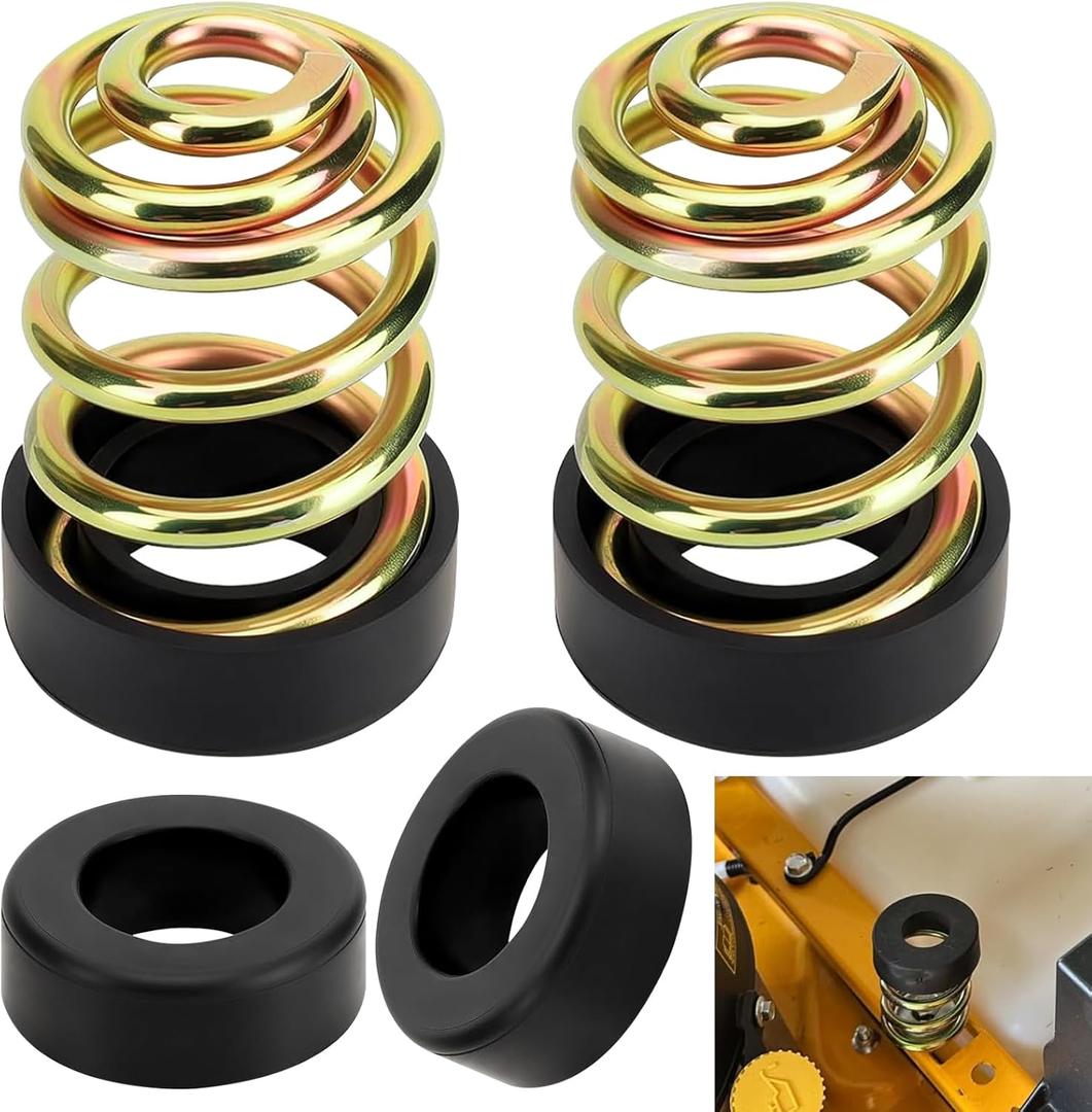 4 Set 422127-4 Mower Cap Seat Spring & 2 Set 283516 Compression Seat Springs Compatible with John D-eere Cub Cadet ZT1 Grass-Hopper Mower