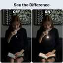 Clip-On Light for Clothes with Portable Case Book Light, USB Rechargeable LED Lamp for Reading in Bed, Eye-Friendly 3 Color Modes, 3-Level Dimming