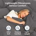King Pillow Cases Set of 4 - Ultra Soft Hotel Quality Pillowcase Covers - Comfy, Cozy & Wrinkle Free - Shrinkage, Stain and Fade Resistant - Machine Washable Pillow Protectors - 4 Piece Set - Charcoal