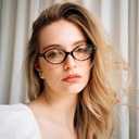 TIJN Olisa Blue Light Blocking Glasses for Women Men,Oval Glasses Frame Bluelight Glasses for Gaming/Computer/Screen (Brown)