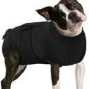 FUAMEY Dog Recovery Suit Male,Dogs Surgery Neuter Suits Puppy Spay Shirts for Female Protect Dog's Skin Anti Licking Abdominal Wounds Doggie Onesie Pet Bodysuit Alternative to Cone Black, Size: M