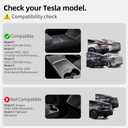 2Pcs for Tesla Model 3/Y 2017-2026 Juniper/Highland(Not for Standard), Leather Seat Back Kick Protectors Accessories, Kids Mats Waterproof Pet Covers
