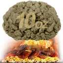 Beeplove 10oz Gas Fireplace Embers - Rock Wool Glowing Embers for Indoor Gas Fireplace Logs High-Temperature Resistance Realistic Fake Flames