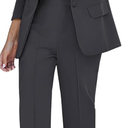 luvamia Women's Two Piece Sets Pants Suits Dressy Business Casual Outfits Professional Blazer Pantsuits Set Work Office L