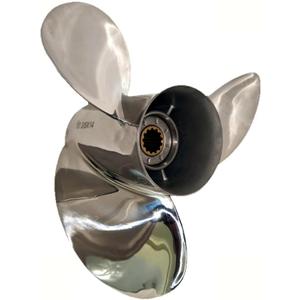 10 3/8 x 14 Stainless Steel Outboard Boat Propeller for Mercury Engines 40-60HP, 13 Tooth, RH