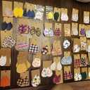 Kraft Paper Earring Display Cards, 500 Pack, 3.5 x 2 Inches (Brown)