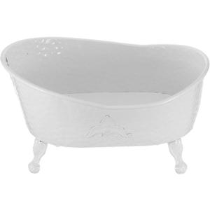 UKCOCO Newborn Photo Prop Bathtub: Baby Photography Prop for Photoshoot, White Iron Bathtub for Baby Photo Shoot, 19. 7 X 14. 2 X 11. 4 Inch