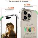 Hungo Compatible for iPhone 15 Pro Case Christian Bible Verses Cute Clear Design, Girly for Women Girls Transparent Religious Religion