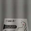 morvally Short Black Wavy Bob Wig with Bangs for Women 16 Inches Natural Synthetic Hair Wavy Wigs