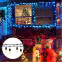 3 x NadaShop AWG3 (7MM) Outdoor Clear Light Clips, 25PCS Lights Hooks, Brick Clips, Pegs for String, Outside Hangers, Garland Straps, Double Cable Clamps, Transparent Sticky Clasps, Christmas Light Clips