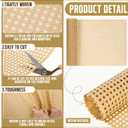 Fiwochic 20''x 6.56 ft Cane Webbing Kit, Rattan Webbing Roll with 1/5" x 16.4ft Groove, Chair Caning Repair Material for Furniture, Cabinets & DIY Basket Making