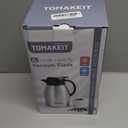 Thermal Coffee Carafe, 2L/68 Oz Stainless Steel Vacuum Insulated Thermoses, Double-Wall Design, 24-Hour Hot & Cold, Leak-Proof, Portable for Travel,Camping,Office (Silver)