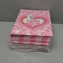 qiqee Valentine Pastry Box With Window 8x8x2.5 inch Donut Pie Boxes 30pcs Bakery Box for Valentine''s Day