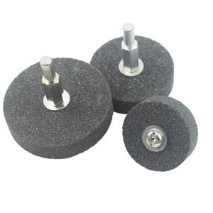 3 Pcs Mounted Stone Grinding Wheels with 1/4-Inch Shank 40mm/50mm/60mm Diameter Abrasive Stone Grinding Wheels for Drill, Grinder, Rotary Tools
