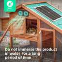 TIMEBAL Solar Exhaust Fan for Shed, 350 CFM High Airflow Solar Vent Fan with Dual Waterproof Fans, Outdoor Ventilation for Chicken Coop, Greenhouse, Dog House Cooling
