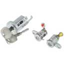 Ignition Lock Cylinder W/Keys - Car Ignition Switch Cylinder Lock Assembly - for Isuzu NPR NQR NPR-HD NRR 2007-2011 Metal Silver Tone - Door Lock Cylinder 1 Set