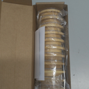 Oui Yogurt Jar Lids - 12 pack Oui Lids - Natural Bamboo Wood with Silicone Sealing Rings and Oui Yogurt Bottle Label,For 5 Oz Oui Yogurt Jars
