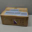 BALEINE 12 Pack Stackable Shoe Storage Boxes Fit Size 11, Thickened Clear Shoe Box Bins with Lids, Plastic Foldable Organizer Sneaker Storage Containers (X-Large, Black)