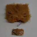 NEWBEA Lion Mane for Dog Costume, Realistic Funny Lion Wig for Medium to Large Sized Dogs, Halloween Fancy Mane (Brown Ear Tail)