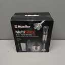 Mueller Multistick 5-in-1 Immersion Blender Handheld,12 Speed Hand Mixer-Turbo Boost,Heaviest Duty Copper Motor,Titanium reinforced Blades Hand Blender,Milk Frother Wand,Whisk,Beaker,Chopper,Grey (Gray)