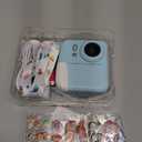 Kids Camera Instant Print Color Photos, Dual-Lens Instant Print Camera for Kids, Toddler Portable Travel Digital Camera Toy for 6 7 8 Year Old Boys Girls Christmas Birthday Gifts 64GB Card (Blue)