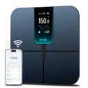 Ultra, Smart Scale with 4.3" Color Display, FSA HSA Eligible, Digital Bathroom Scale for Body Weight BMI Muscle Mass Composition, Wi-Fi & Bluetooth Body Fat Scale with Heart Rate, 400 lbs (Black)