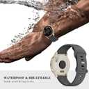 5 Pack 18mm Silicone Watch Band Compatible with Garmin Vivoactive 4S/Vivomove 3S/Venu 3S 41mm/Venu 4 41mm/Venu 2S/Forerunner 255S/265S, Quick Release Soft Sport Straps for Women Men