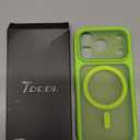 TOCOL for 17Pro Case, Full Camera Protection, Builtin Magnetic Ring, Compatible with Magsafe Charger, Drop Protection, Translucent Matte Phone Case for 17 Pro 6.3 inch (Light Green)