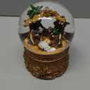 VCUTEKA Christmas Snow Globe, Musical Snow Globes for Girls with Light Up Nativity of Jesus Statue, Christmas Snow Globe Decoration Gift, Battery Operated Snowglobes Christmas Dcor